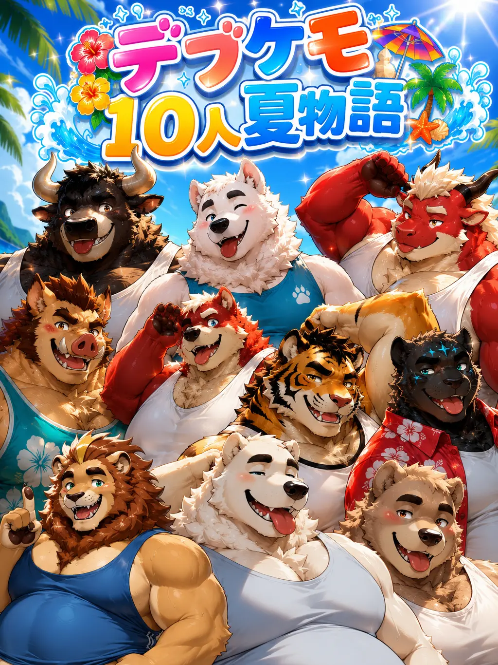 cloruzetaz의 デブケモ10人夏物語