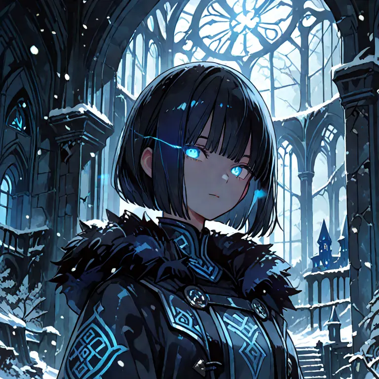 iwadosuna의 廃都を占拠する魔族の少女