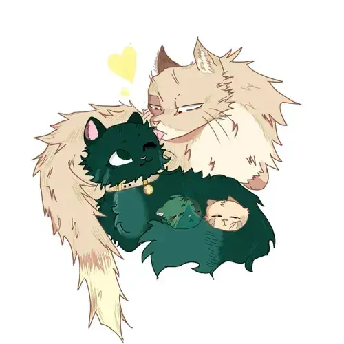PurePaint1415의 Cat Bakugo x Cat Deku