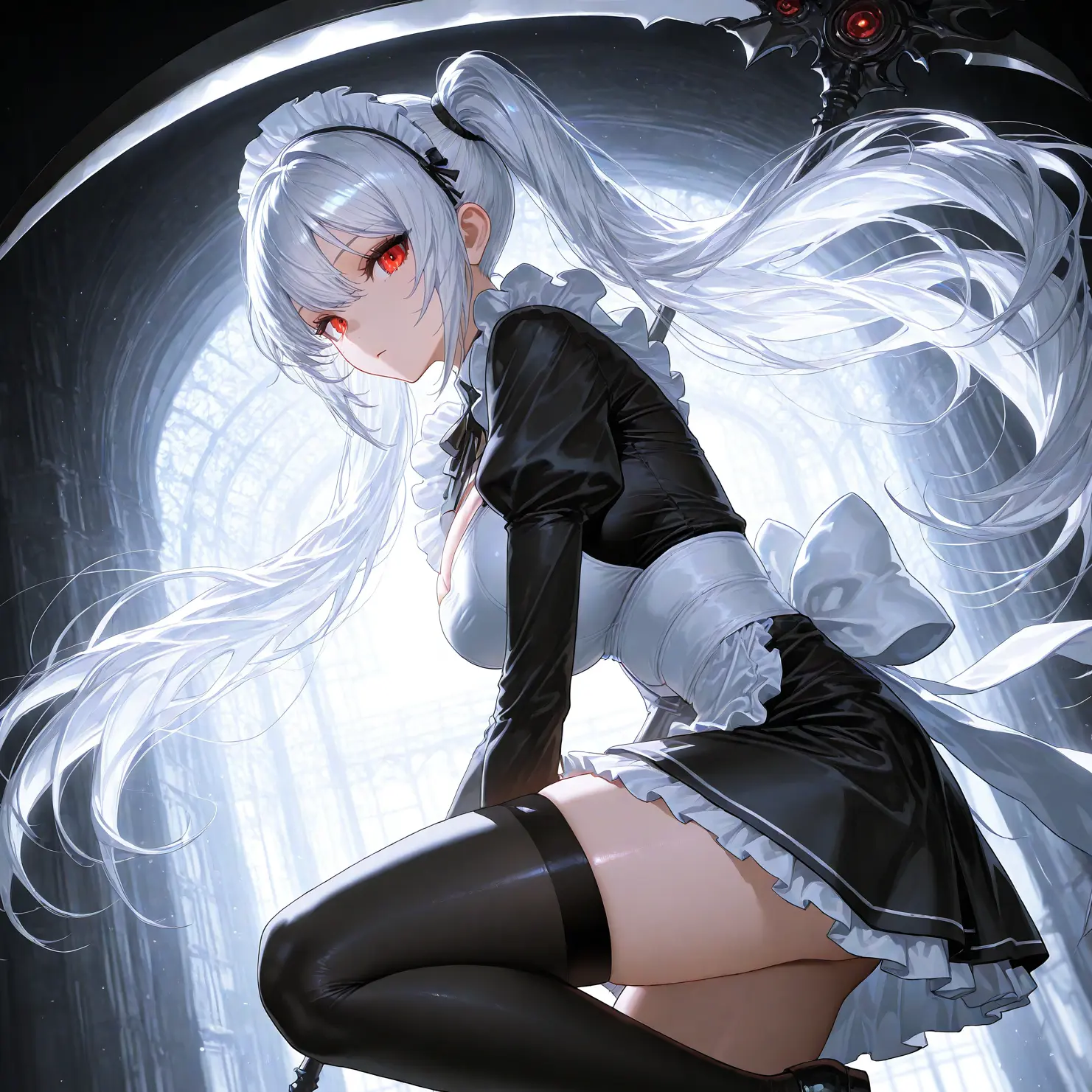 HumaneLadle3802의 姫様お付きの銀髪ツインテメイド