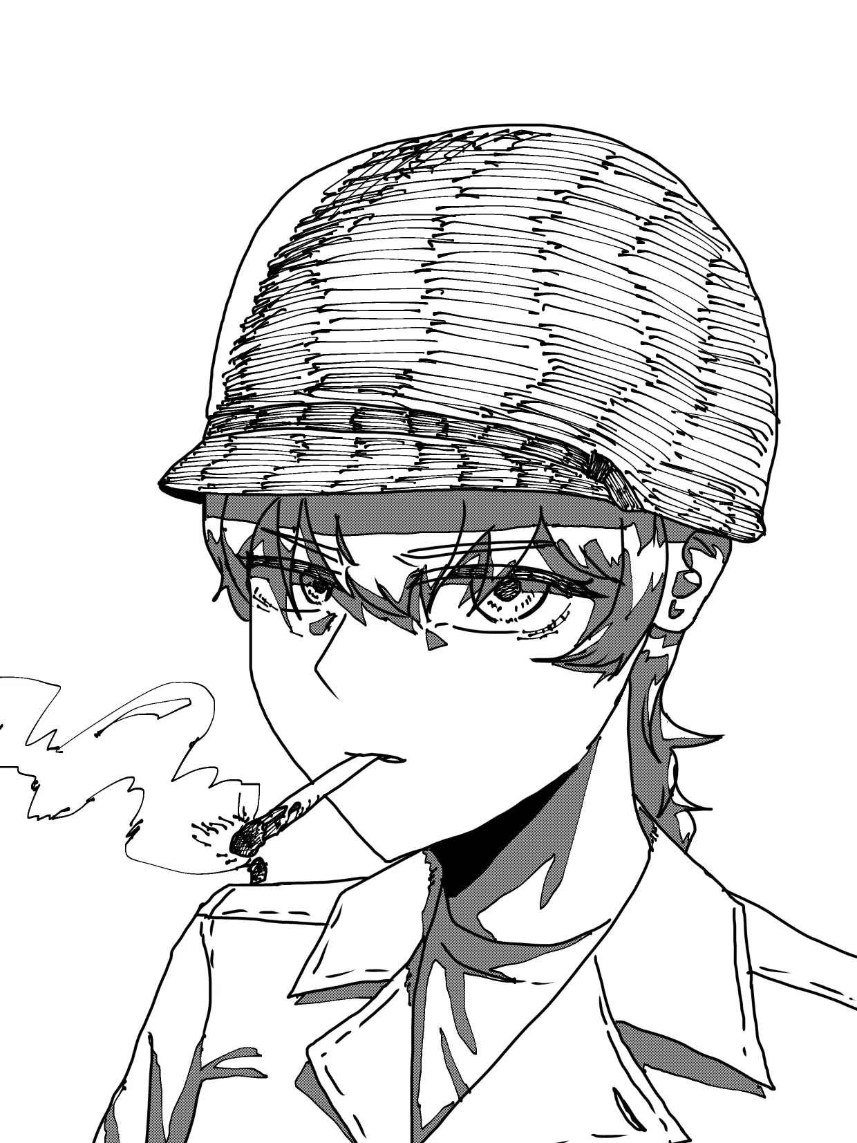 torame_ketui_rainbow의 The Frustrated Female Soldier