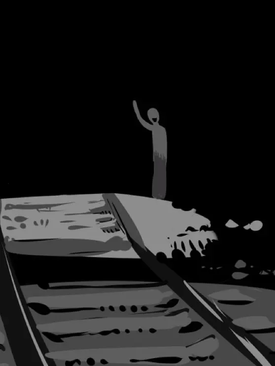 Kasaaaaa의 「線路の上を歩くと危ないよ」