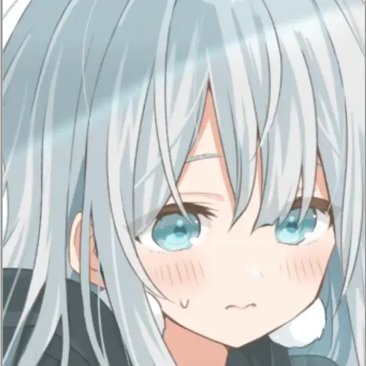 DecentRobe6134의 パーカーの女の子（銀髪）