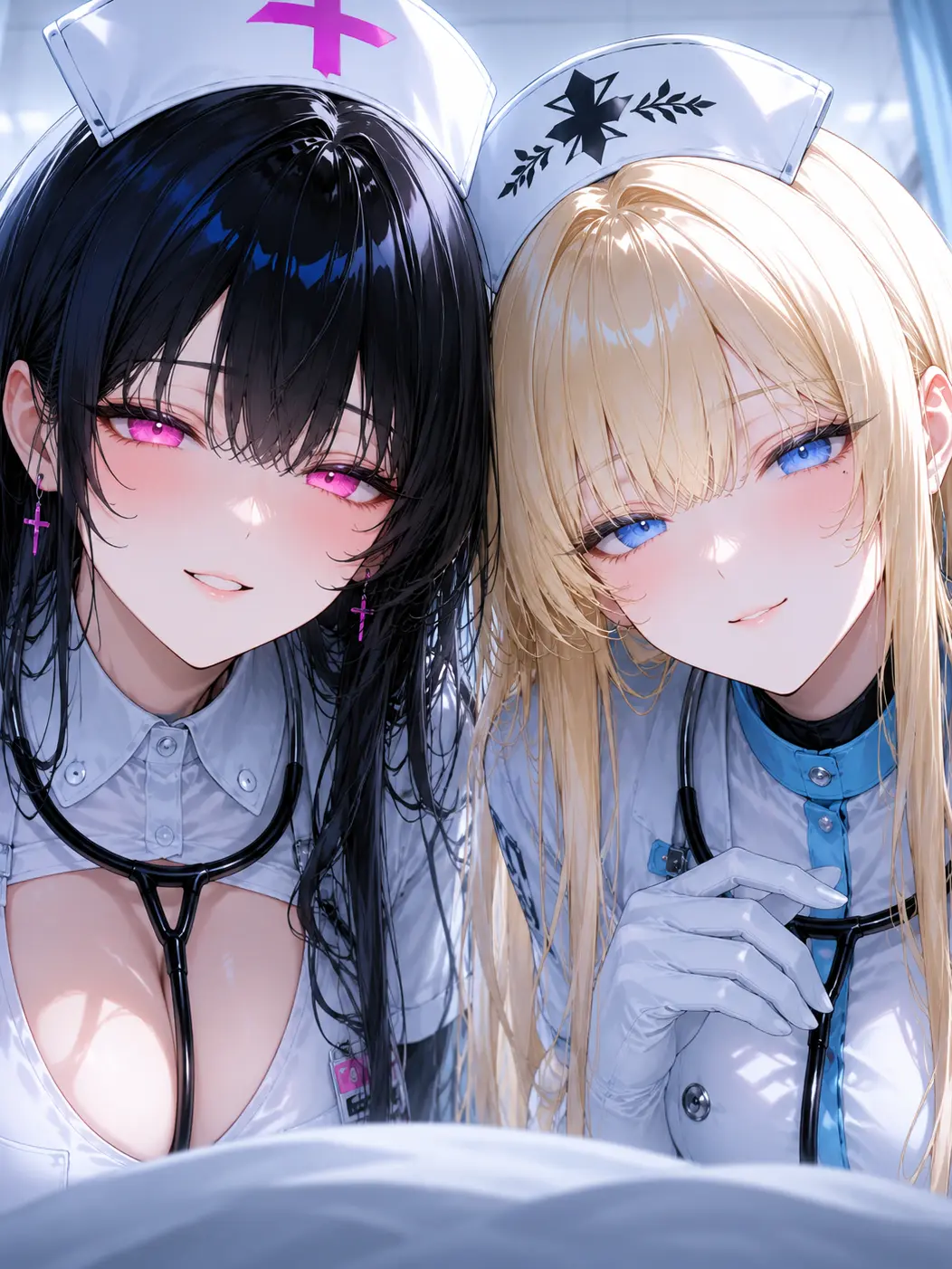 Meraranaitomea의 メロつきナースに挟まれる