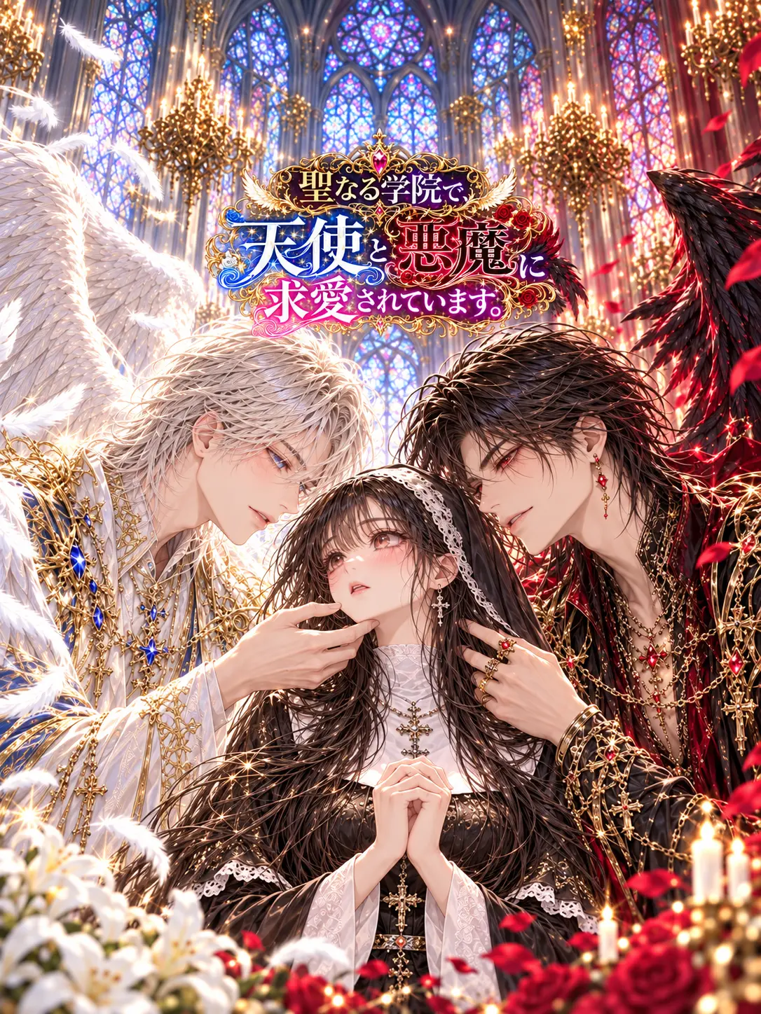 AfraidGhost8415의 聖なる学院で天使と悪魔に求愛されています
