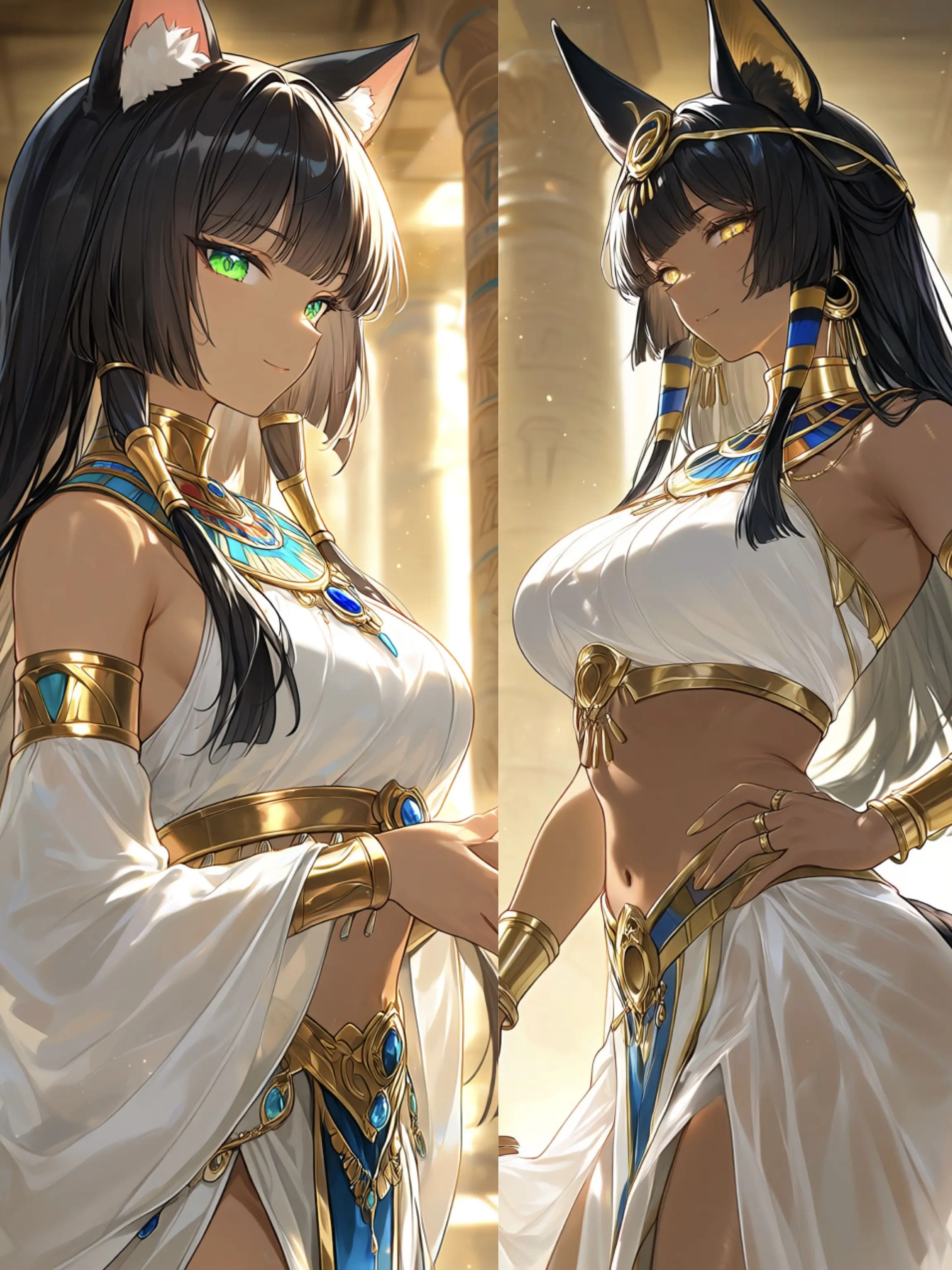 Kage7628의 バステトとアヌビス