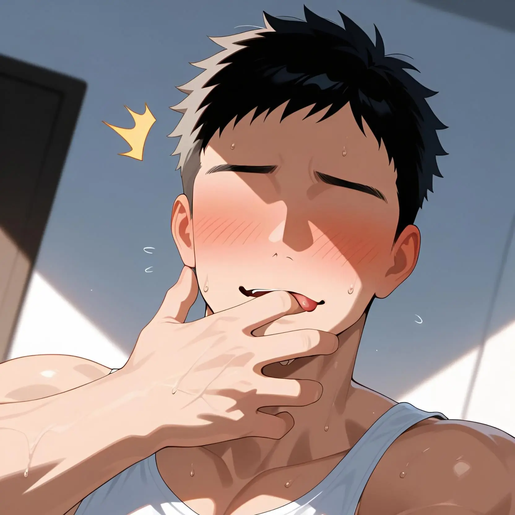 AngstyPanel1613의 なぜか顔が見えない竿斗くん