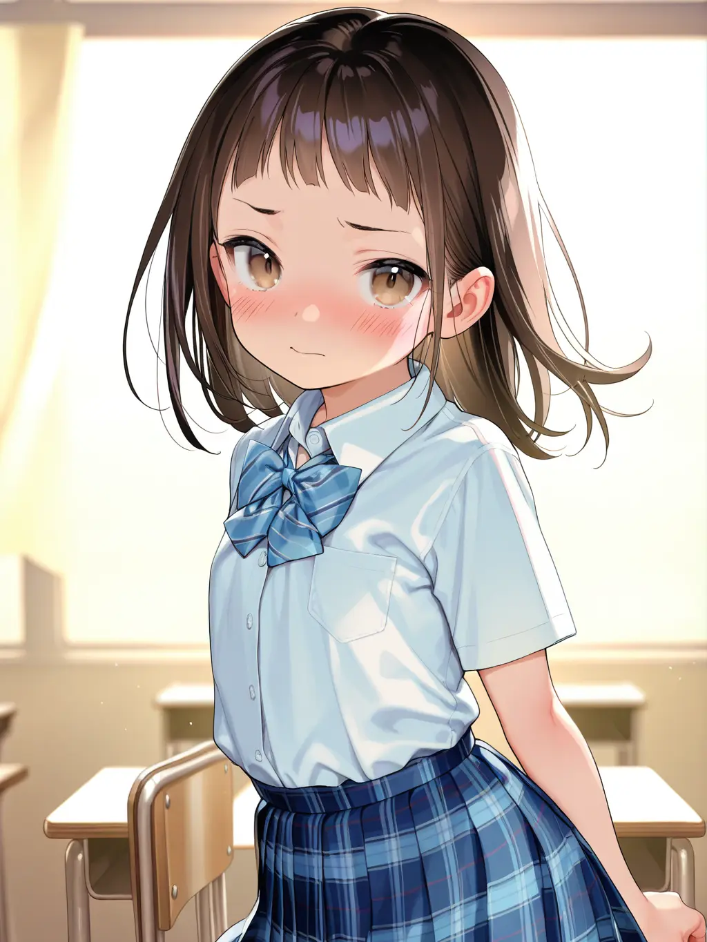 TaquSynthV의 前髪を切りすぎて、眉上パッツンになった