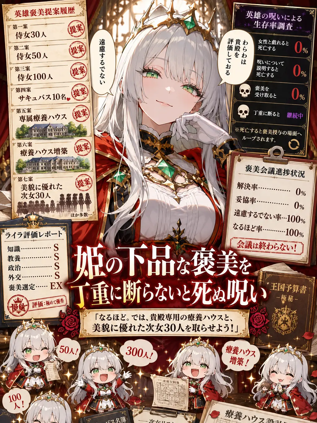 Naririn의 姫の下品な褒美を丁重に断らないと死ぬ呪い