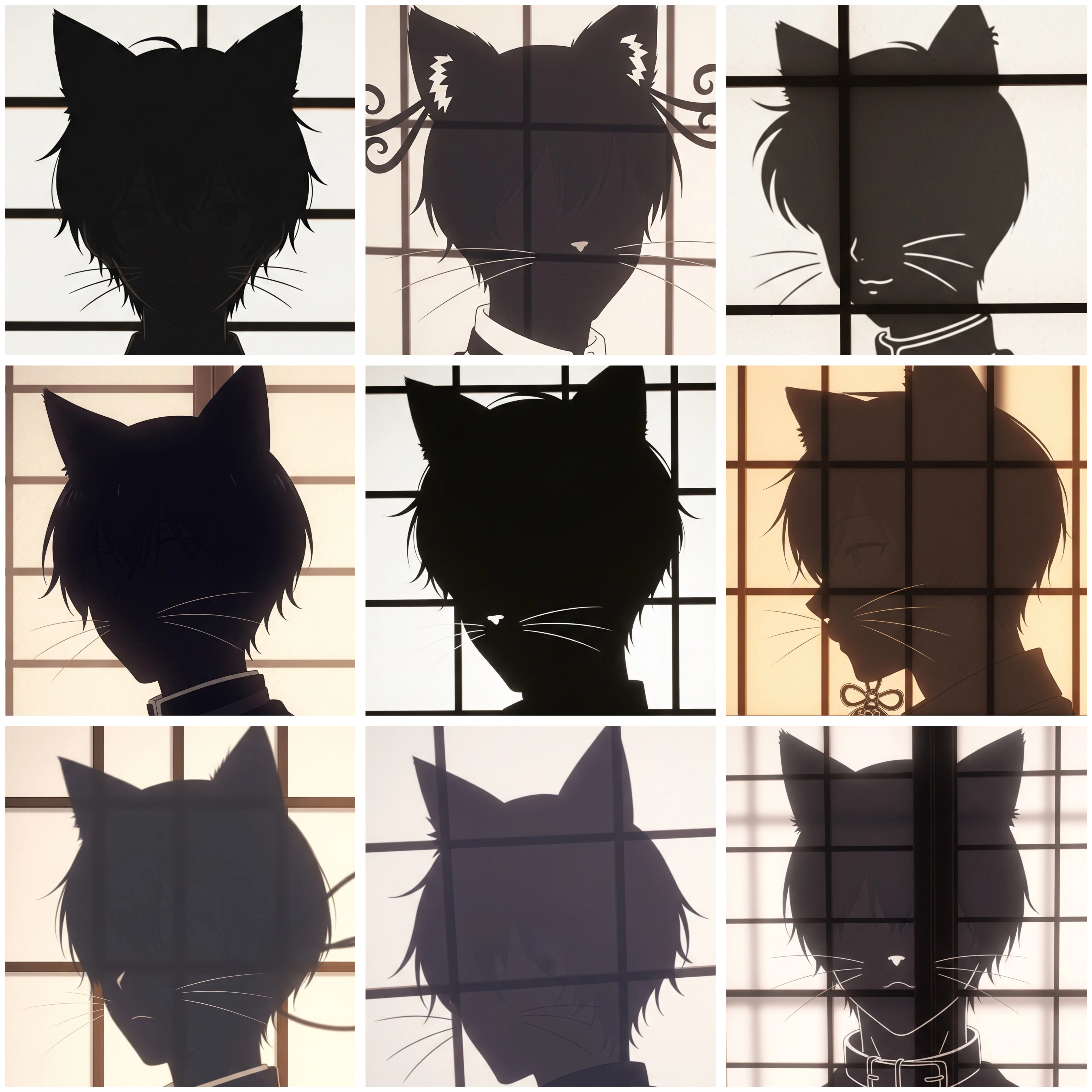 黒猫獣人たち