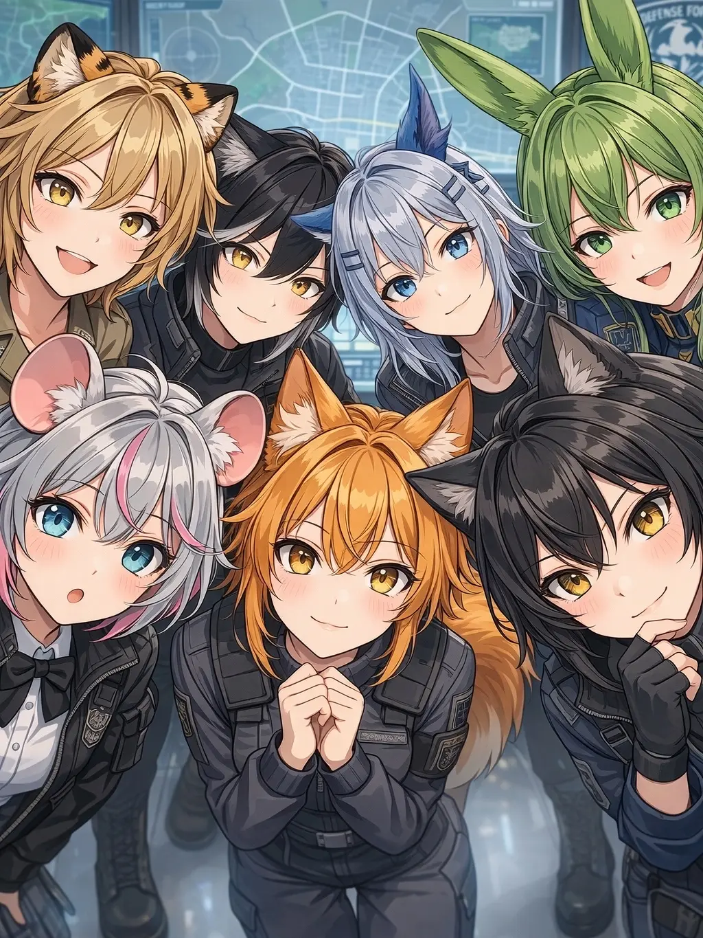 0Lux_Lighthouse의 ケモ耳魔法軍隊の牙攻隊！🐯🐺🐲🐭