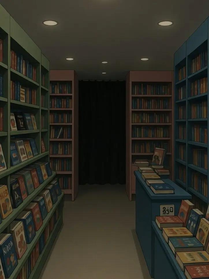 SourWell9264의 街の書店の一角に…