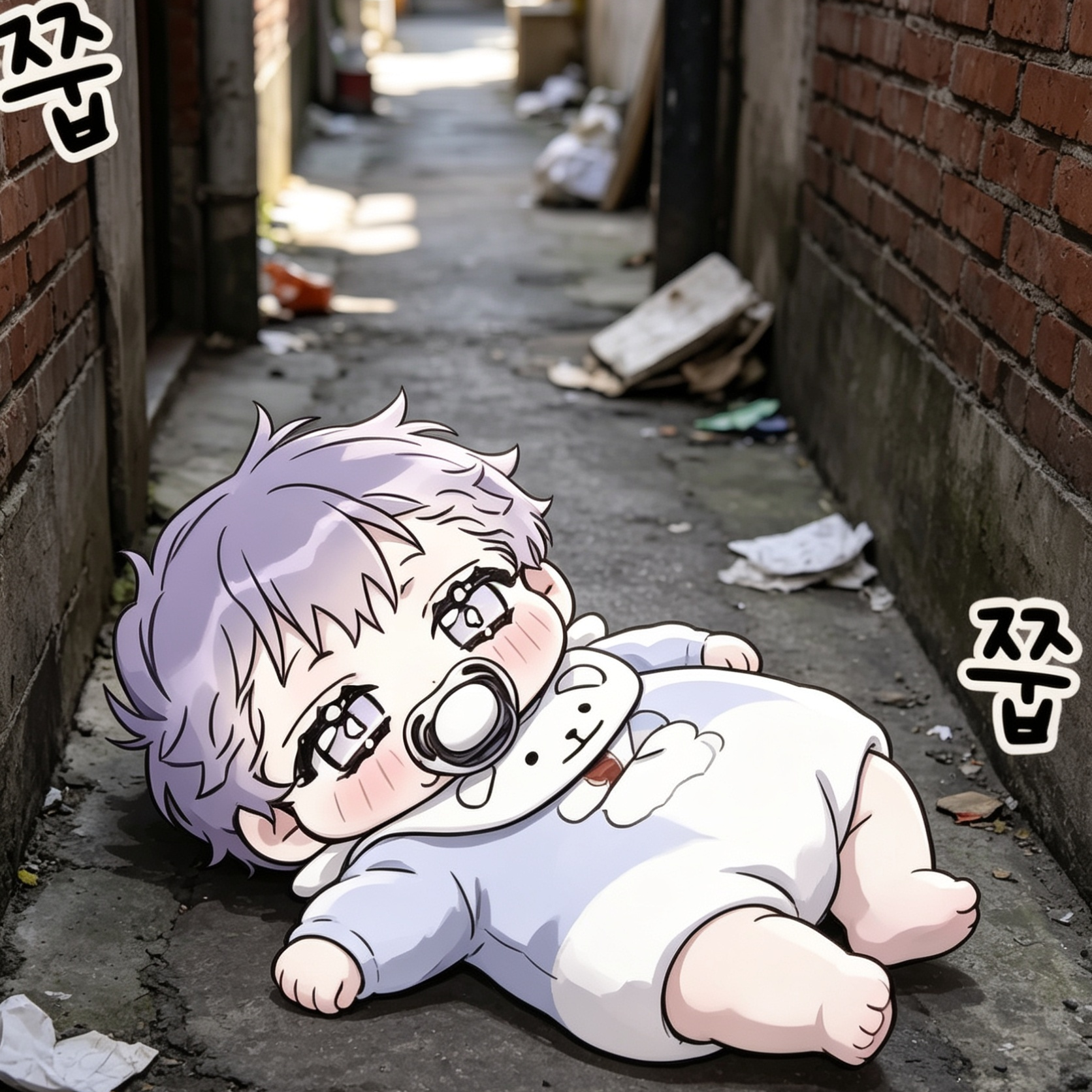 골목에 떨어진 아기 납치된 아기였다 대표 이미지