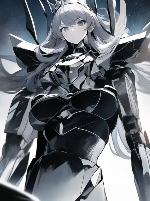 LargeBear3468의 ギガクイーンⅡ モノクロの姫騎士