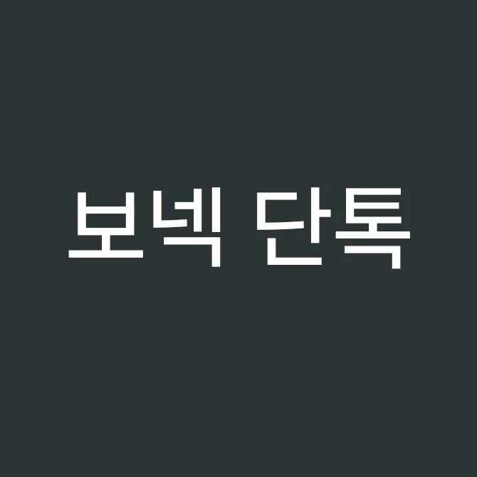 보넥도 단톡방