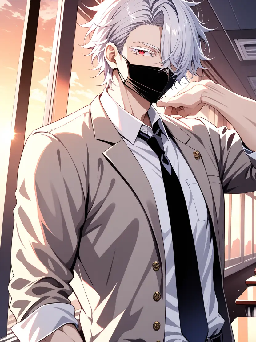 Komi-0107의 白髪赤眼の彼