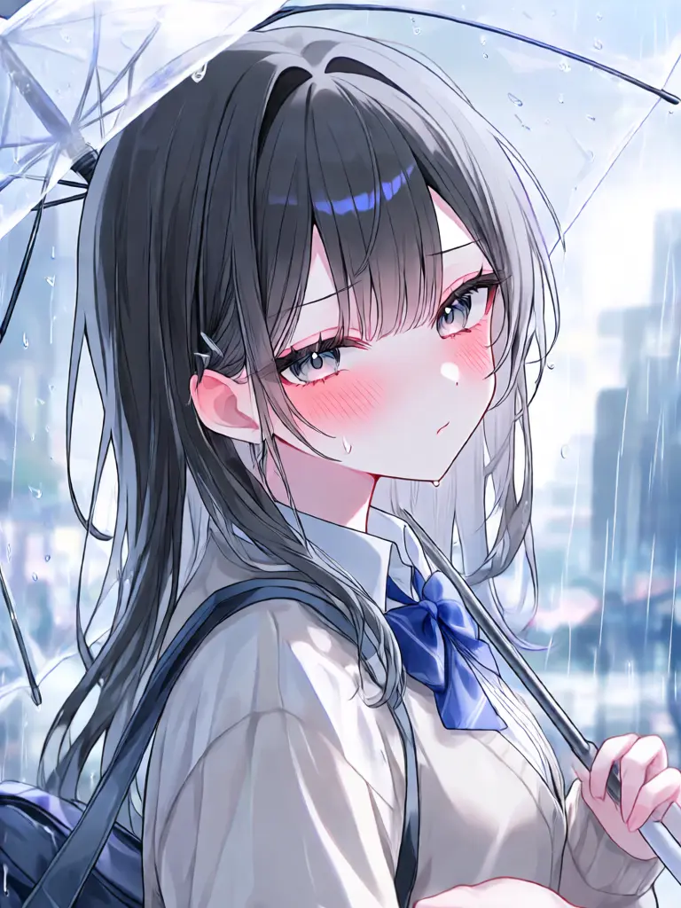 mirinzzz의 雨の日、傘を貸してくれる彼女