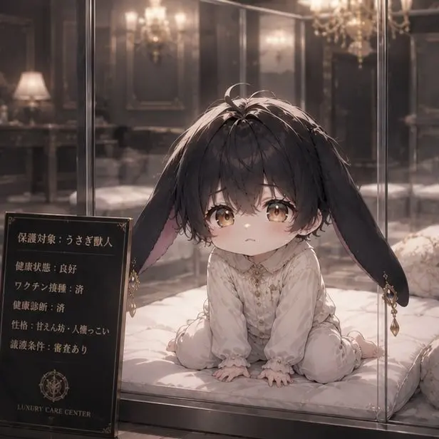 StoutSwamp9917의 高級ペットショップの兎獣人の赤ちゃん