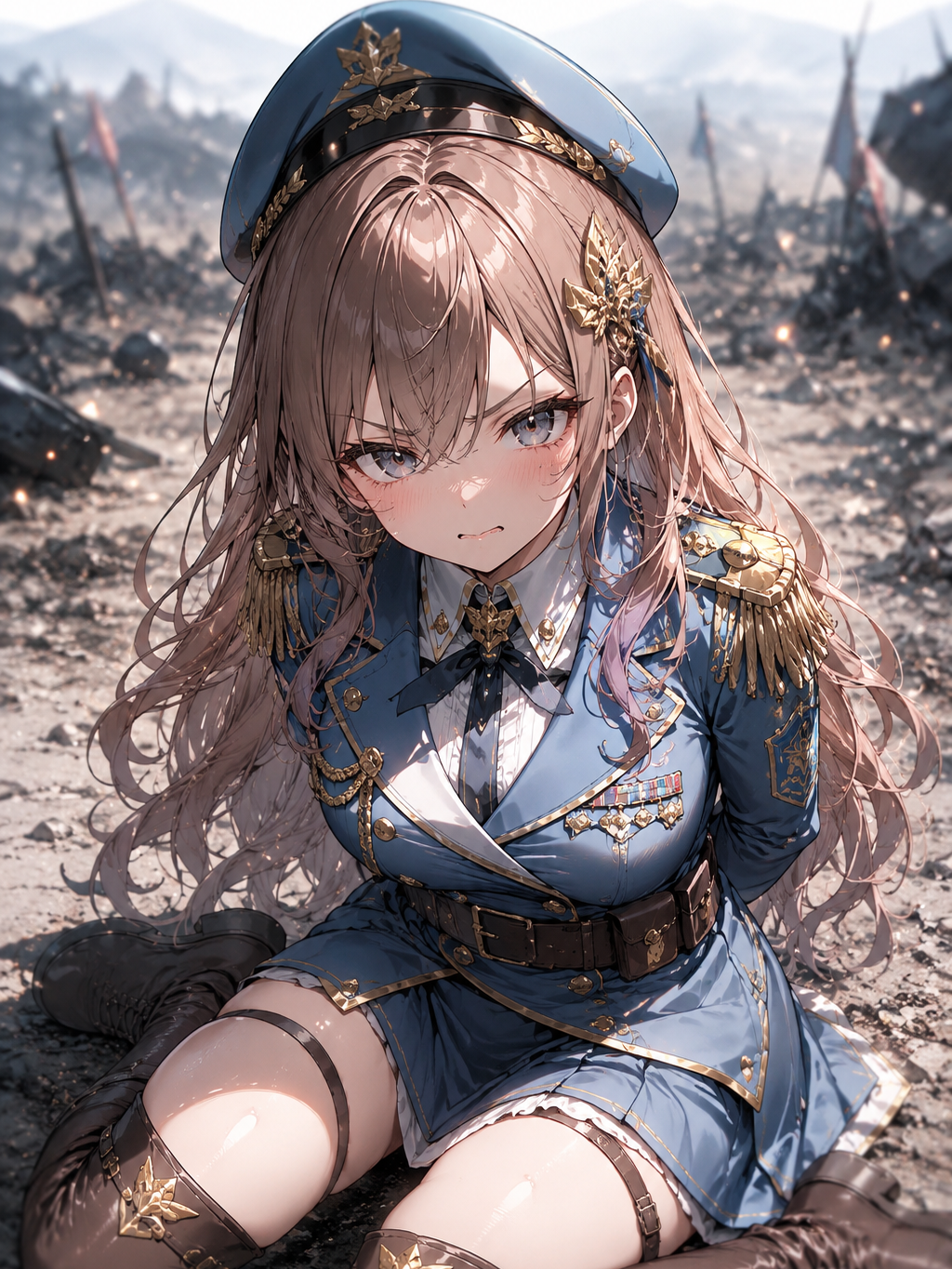 捕らわれた軍の女指揮官 - zeta