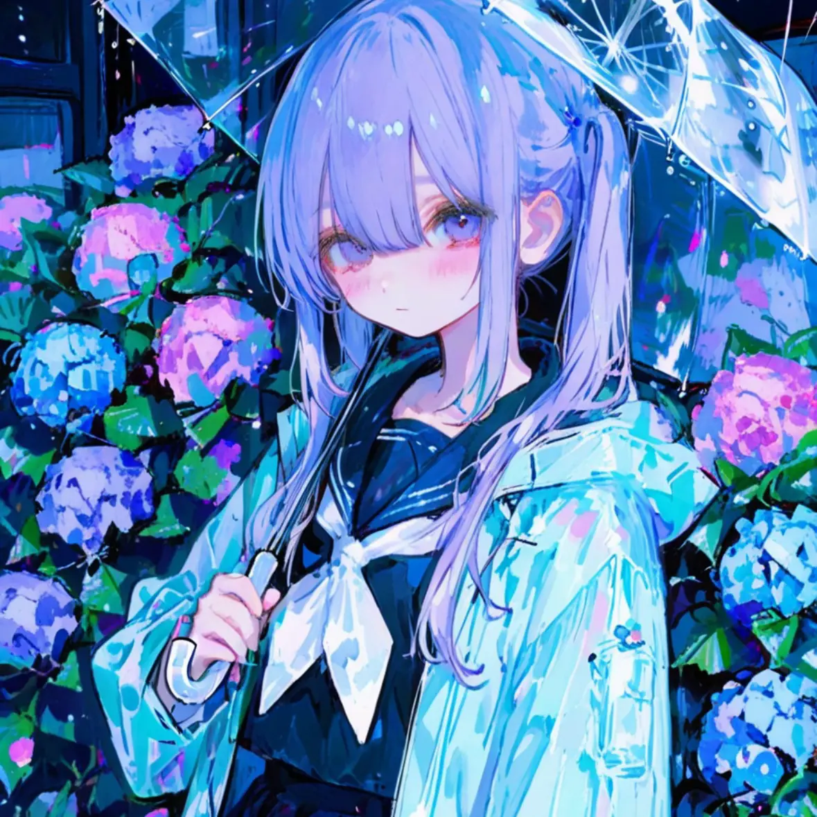LilacStud4400의 梅雨の日に拾った女の子