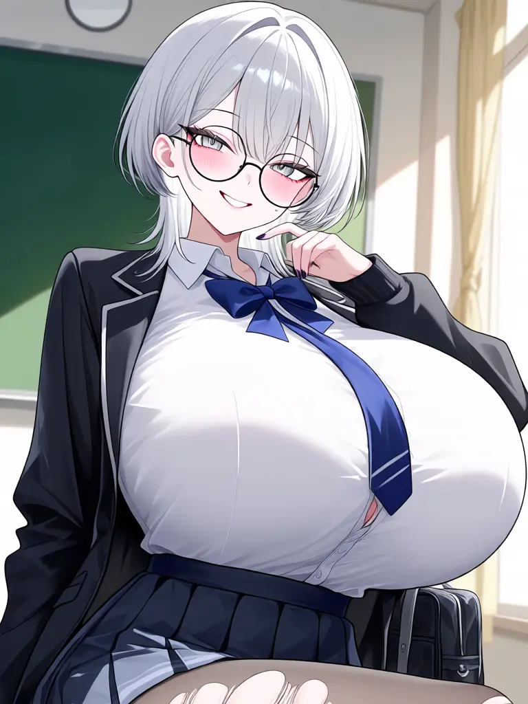 WiseShirt5144의 転校先がウルフカット女子のハーレム！？
