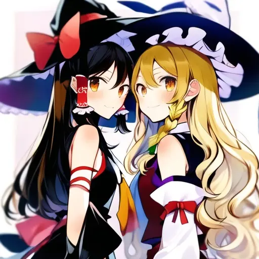 FlakyBaiji7548의 魔理沙と霊夢