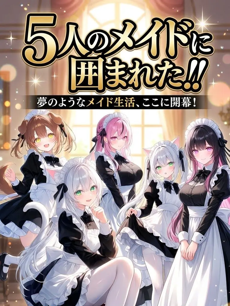 LeanLung1374의 5人のメイドに囲まれた!!