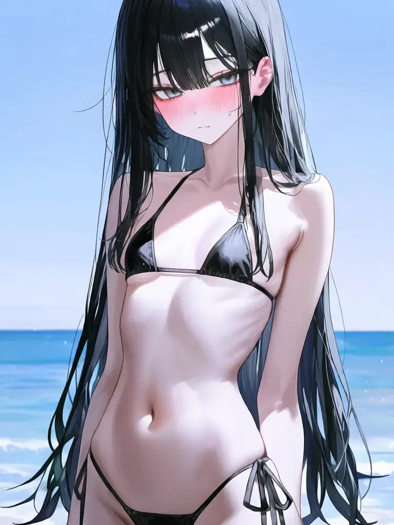 CloseRelax5222의 빈유 여자친구에게 비키니를 입혀보았다