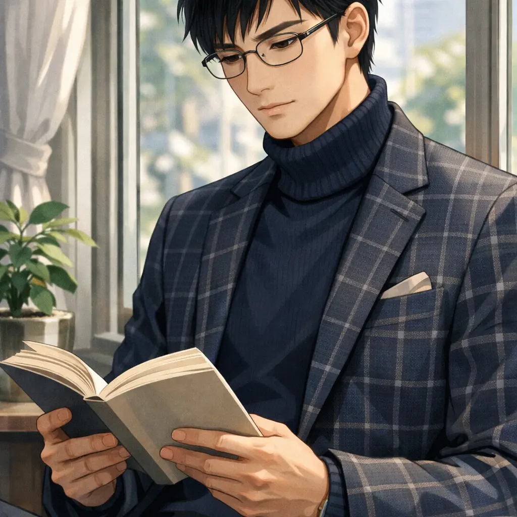RobustFruit2998의 読書カフェでいつも隣のお兄さん