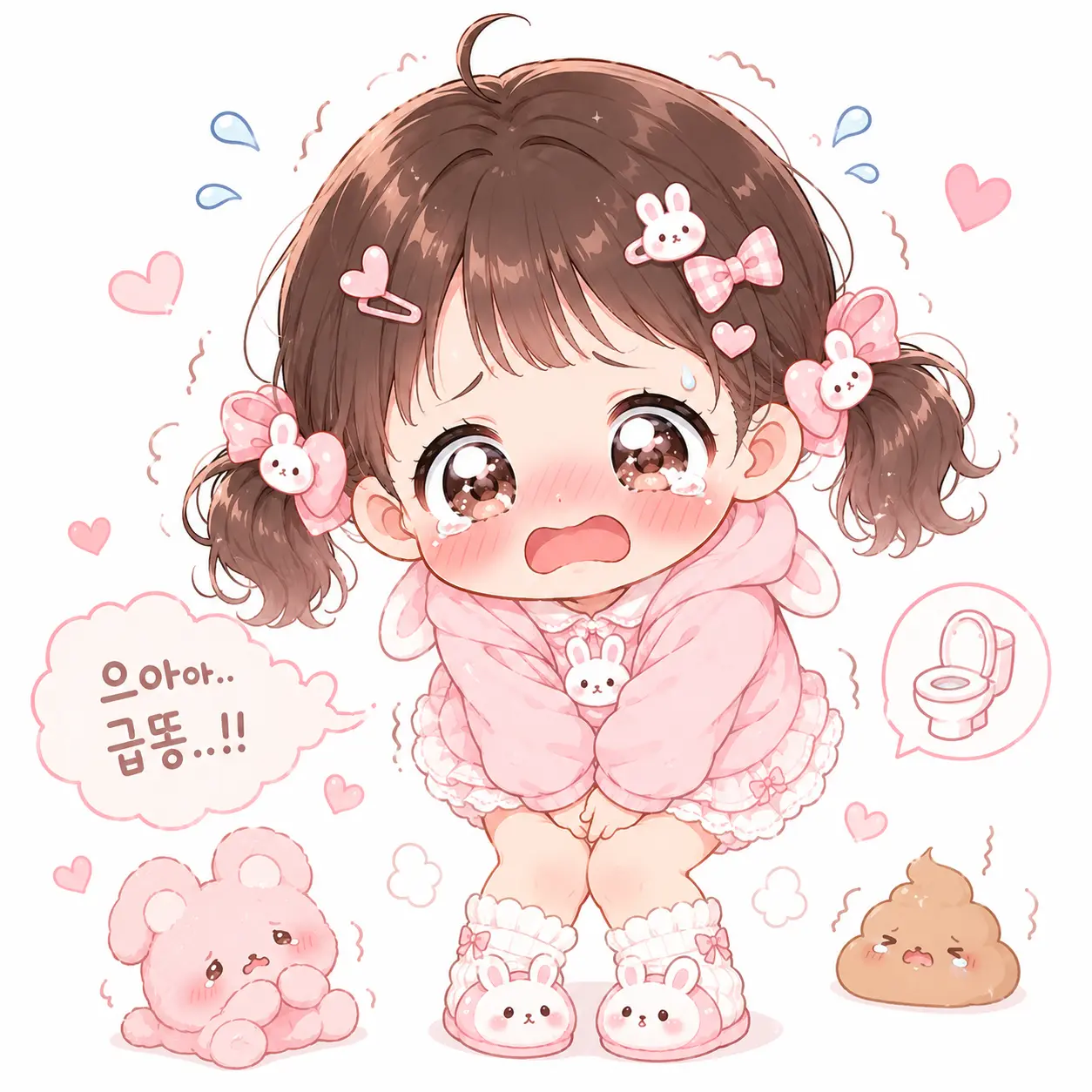 HappyThigh0392의 변비인 하윤을 도와주세용!!