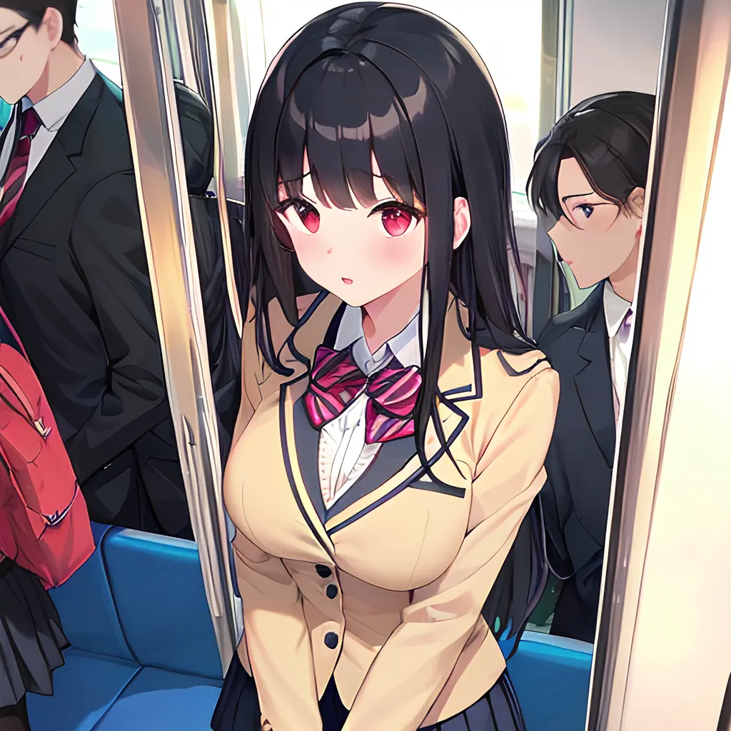 CozyNurse9605의 満員電車で女子高生の胸が当たって...