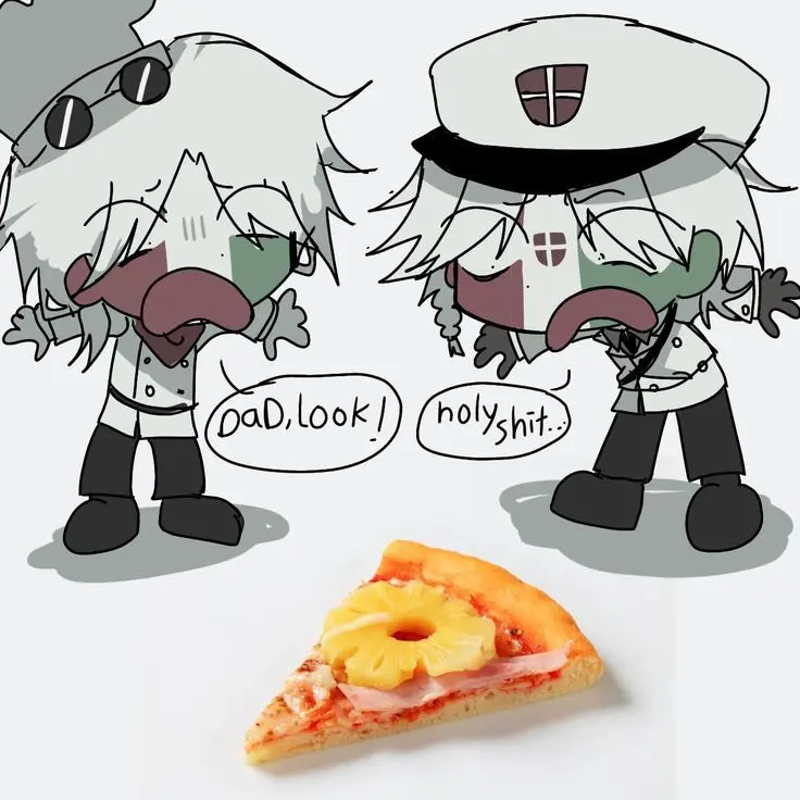 Italy의 파인애플 피자를 본 이태리, 이탈리아