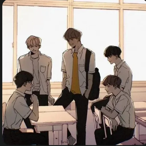 당신을 좋아하는 처음보는 남자 무리