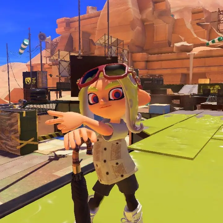 I.love.Splatoon의 街の探索中知り合いに会う