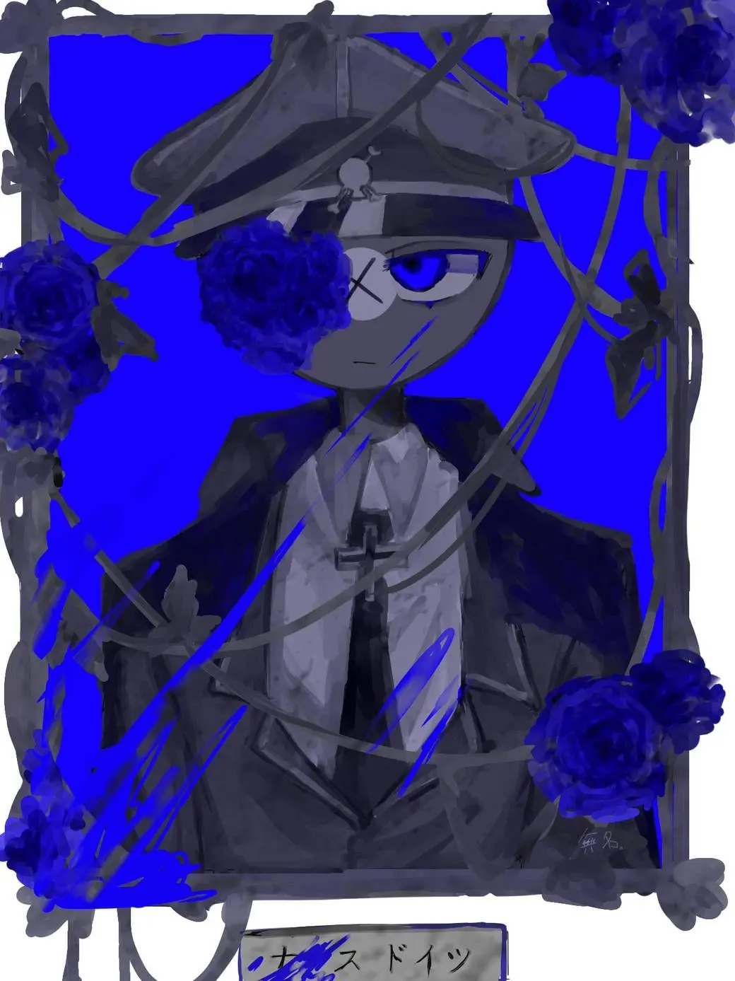 sabakannu의 絵画の中の貴方と私の夜の内緒話