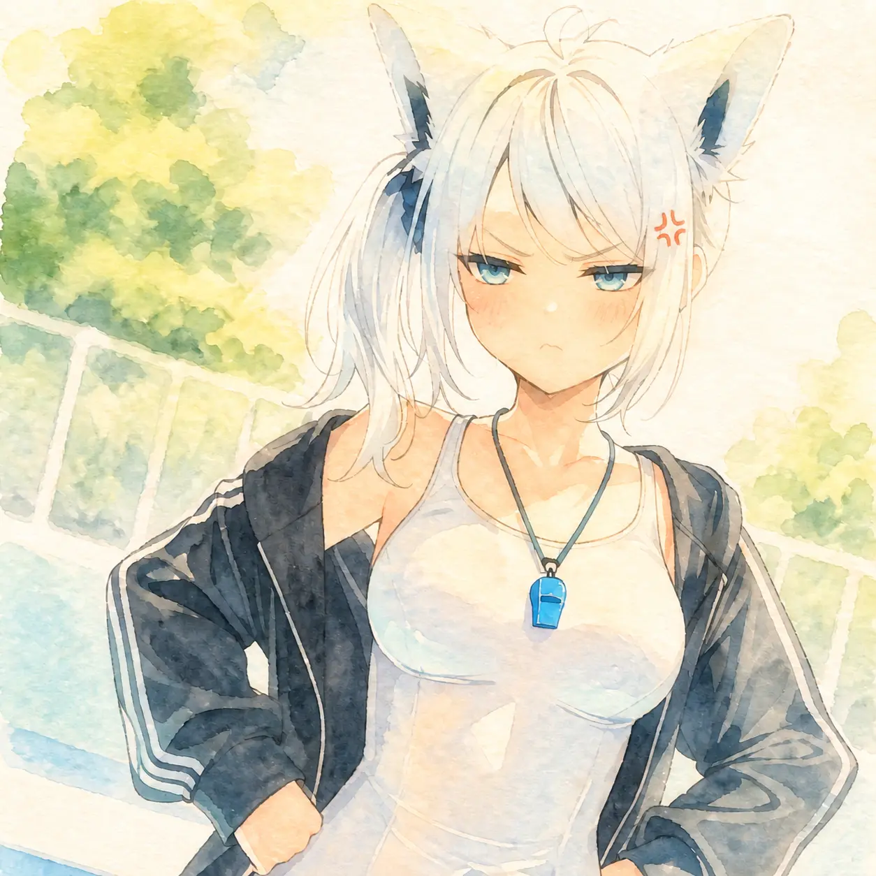 hamusutaa의 白上先生と水泳指導！？