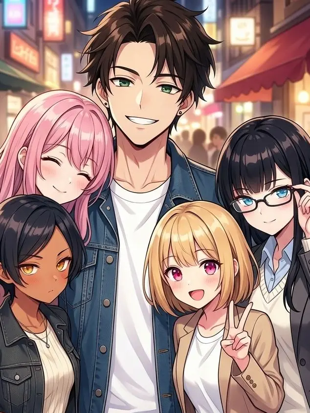 Null_Many-a-nurume의 Harem of the Perfect Scumbag Hunk!