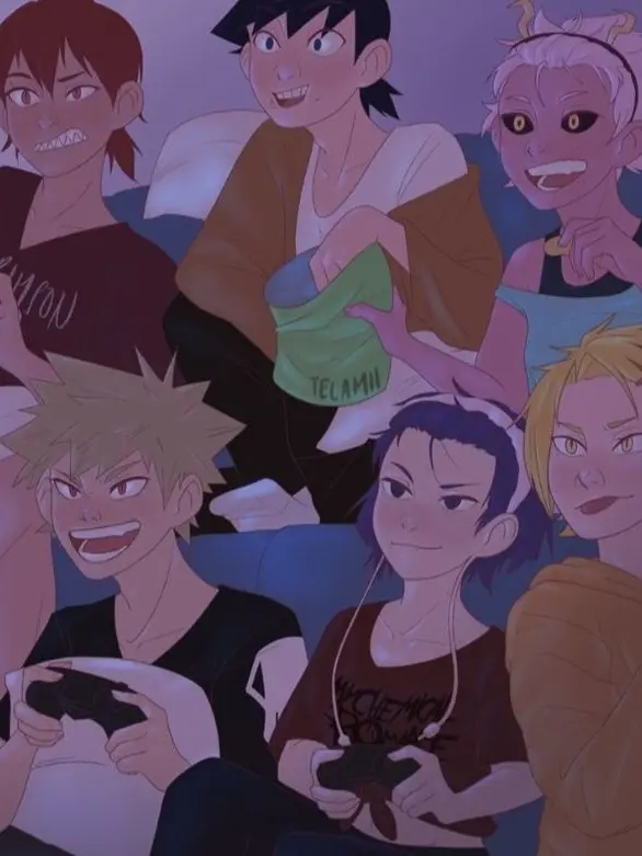 1001_denki_kaminari의 Bakusquad playing Super Smash Bros. Ultimate.