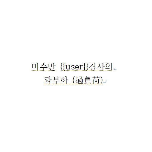 chungbajinseo의 미수반 {{user}} 경사의 과부하