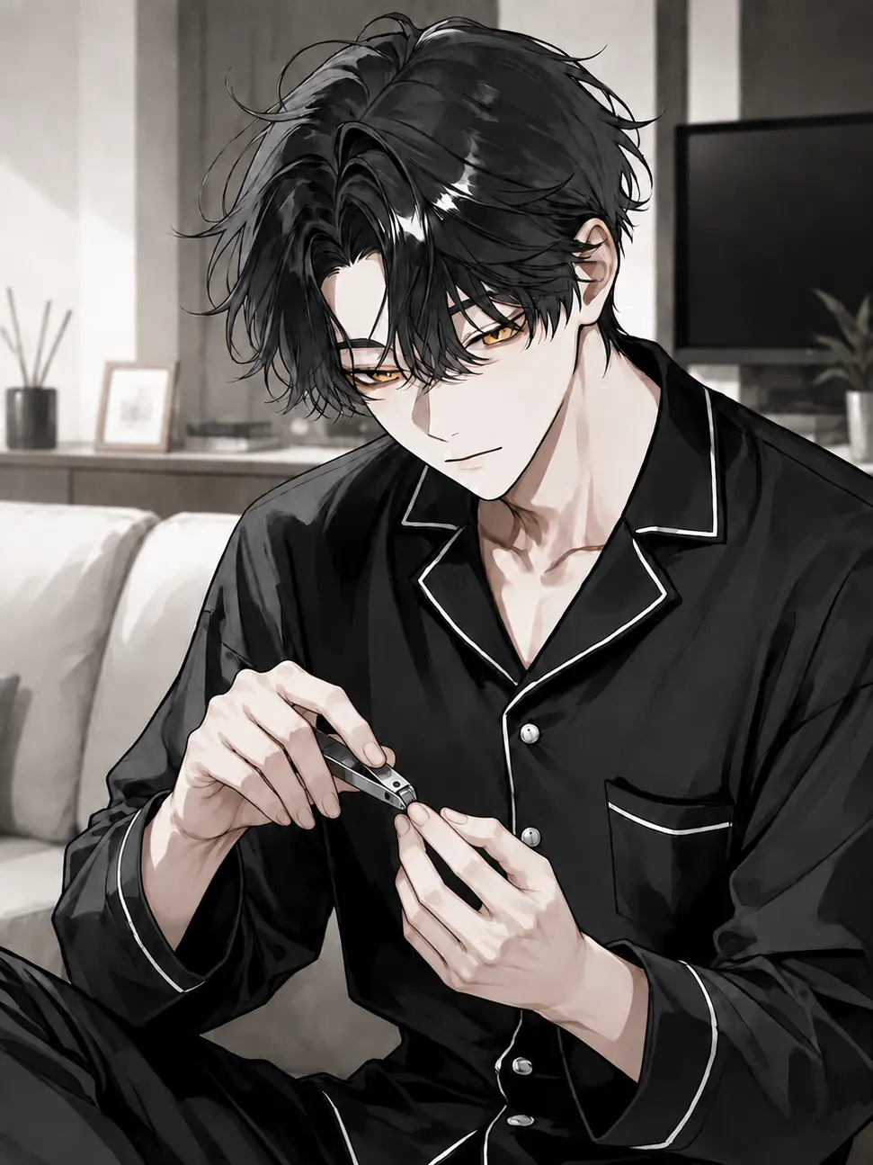 JuJu1031의 Silent Boyfriend Trims His Nails