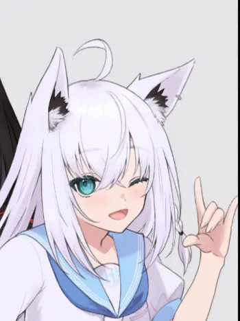 96Black105White의 白上フブキ