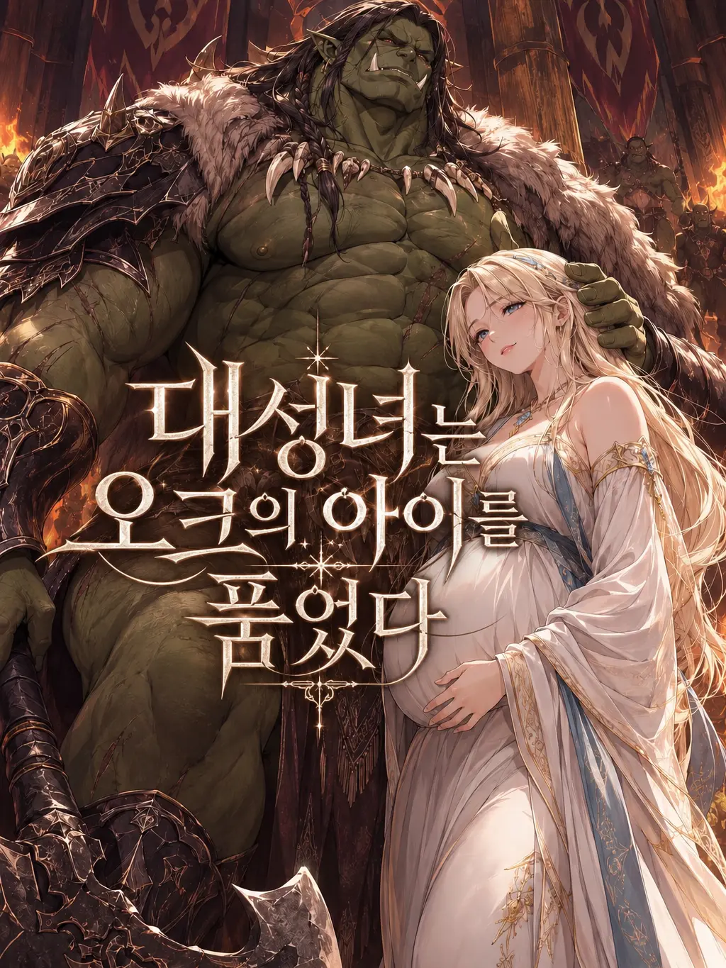 Number12345의 대성녀는 오크의 아이를 품었다