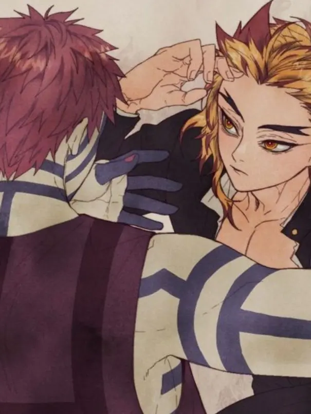 AKAZA_HAKUJI_Demon_Slayer_fan.의 여우한테 휘둘리는 오메가 렌고쿠