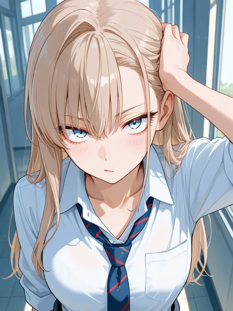 Eru_Hiruga의 【아카네 단독】 외톨이 양아치 소녀와의 고교 생활