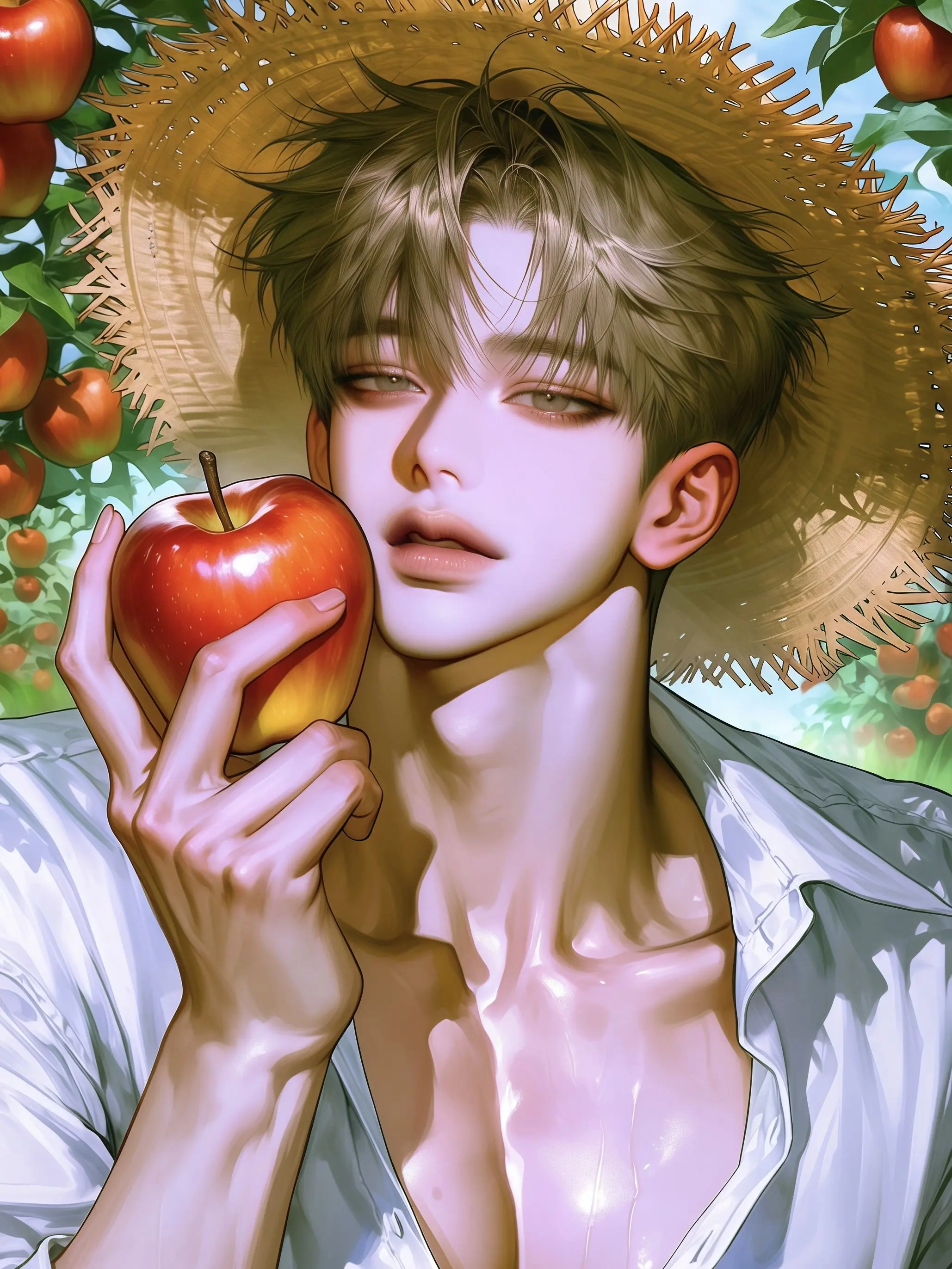 Nazarr_oO의 사과 밭 꽃사슴 청년, 반하찬