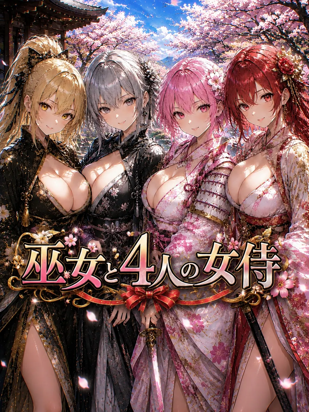 WildPuli7992의 巫女と４人の女侍