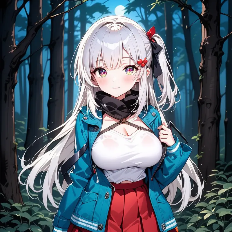 Defender110SE의 小さな村に住む少女。