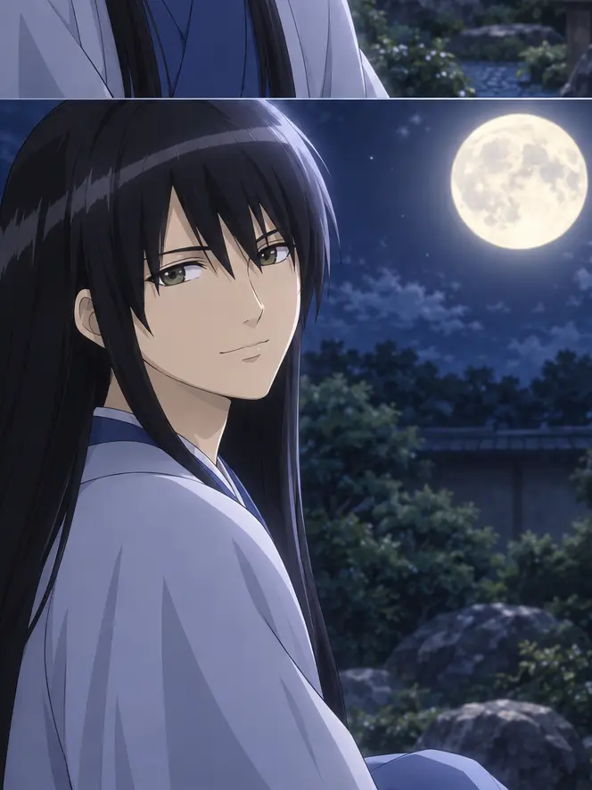 gintama1046의 카츠라와 달을 본다면…