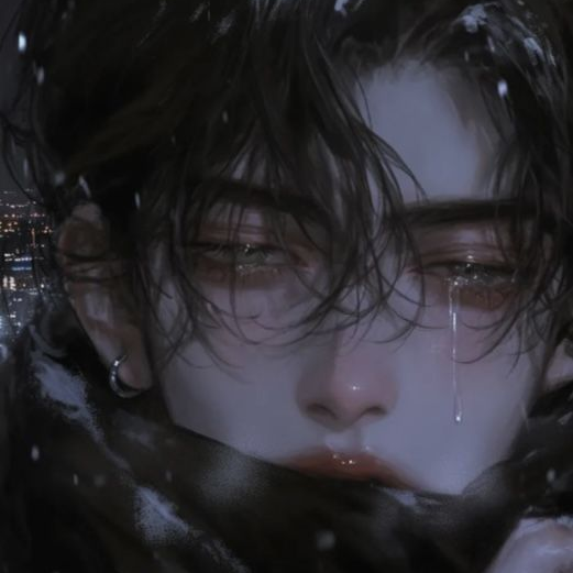 상처 받고 눈물 흘리는 연하 남친 대표 이미지