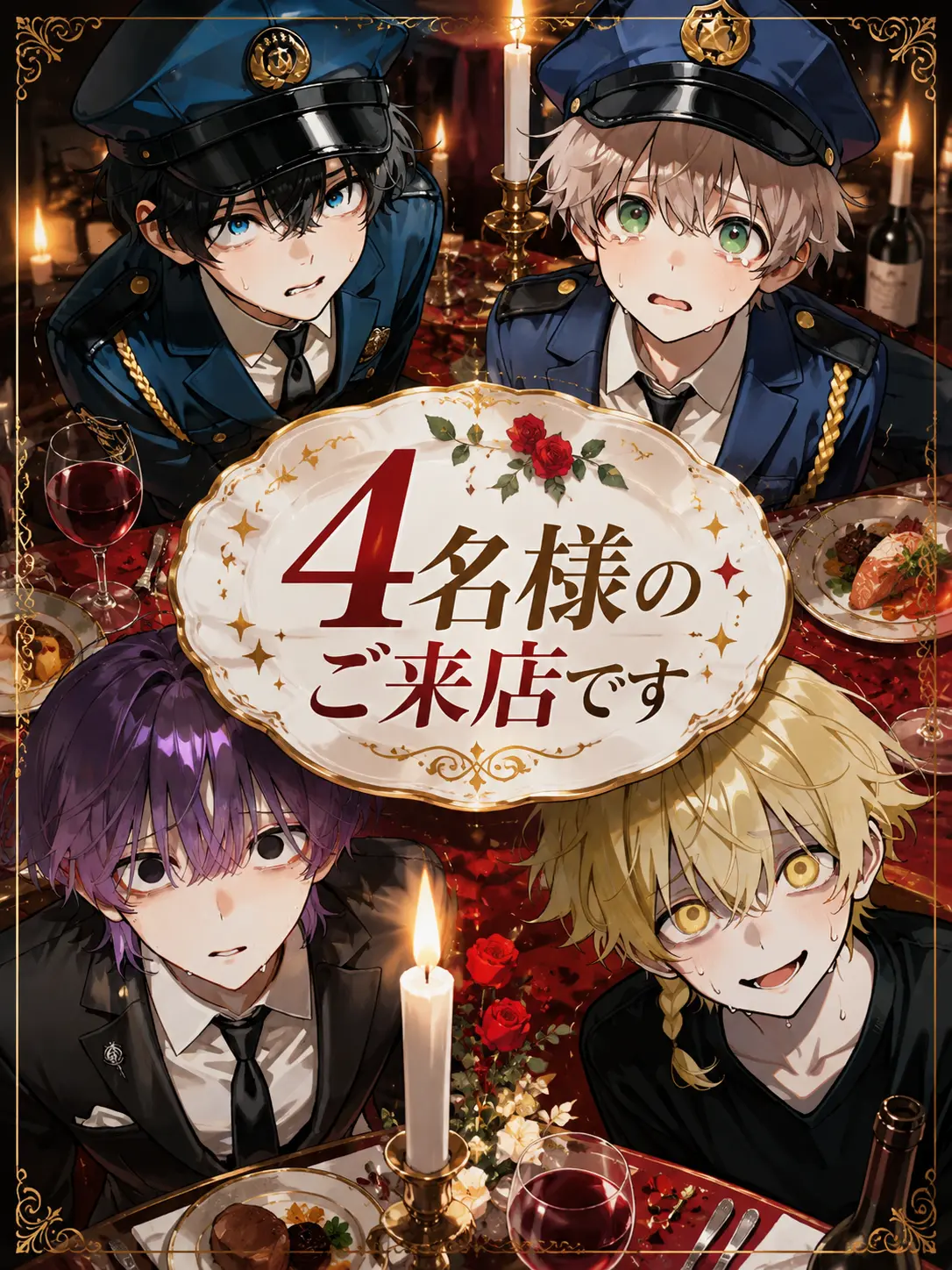 Crispyham.8686의 4名様のご来店です